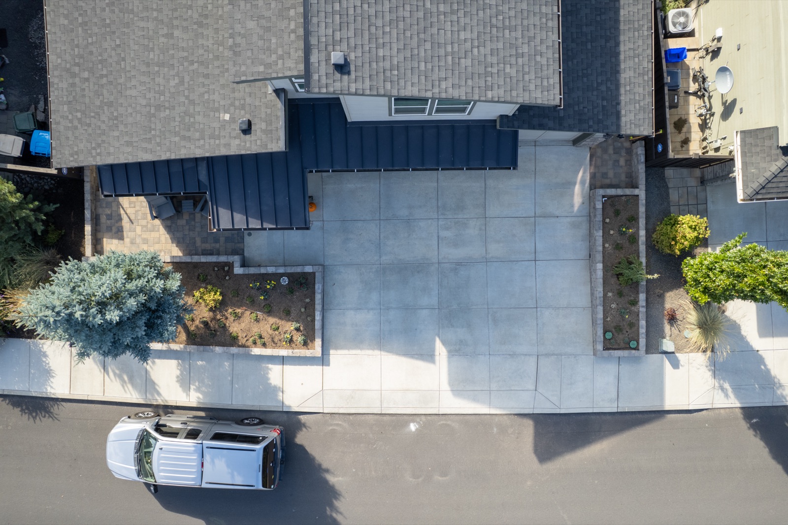 Top down drone view of the whole job, Bend OR
