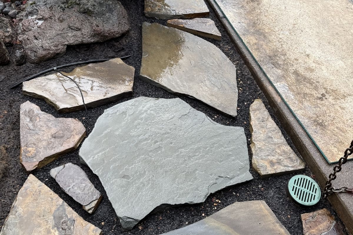 Stones installed