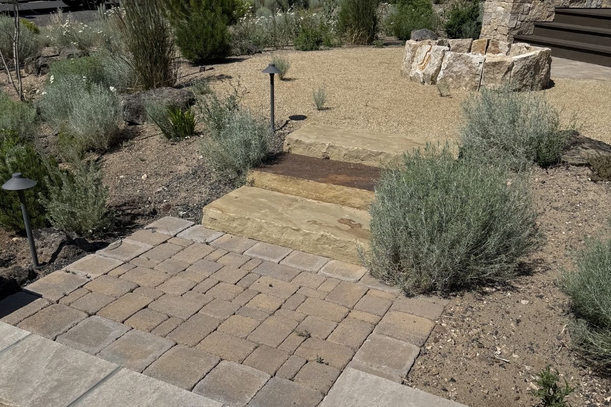 Walkway and steps